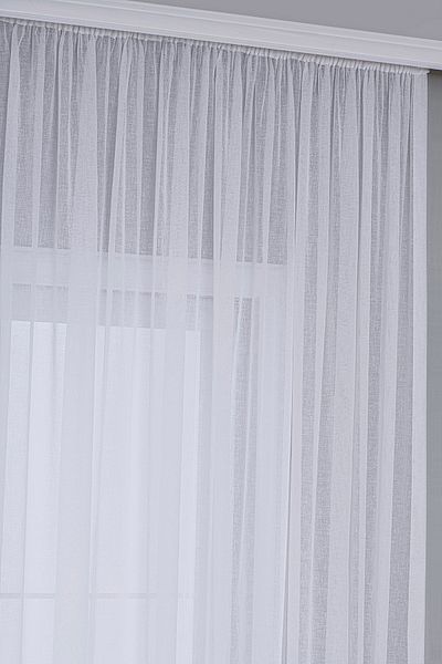 Gauze Fabric Design Optical White Color Linen Plus Plain Tulle Curtain Does Not Want Ironing