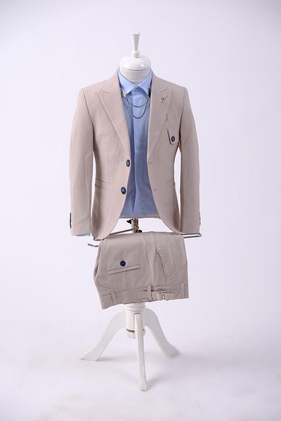 Doctor junior Seersucker Boy's Slim Fit Suit