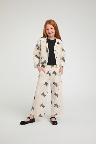 Escabel 3-Piece Pocket Detail Girl's Jacket Set