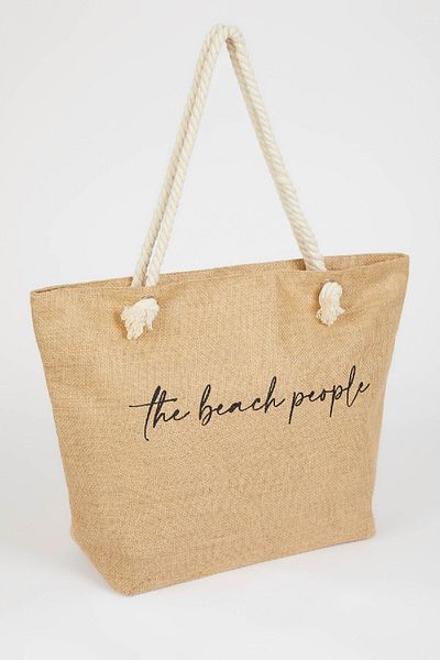 DeFacto Damen-Strandtasche aus Stroh Z4429azns