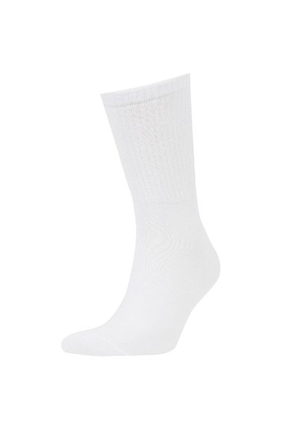 DeFacto Bequeme elastische 3-teilige lange Baumwollsocken für Herren Z0806azns