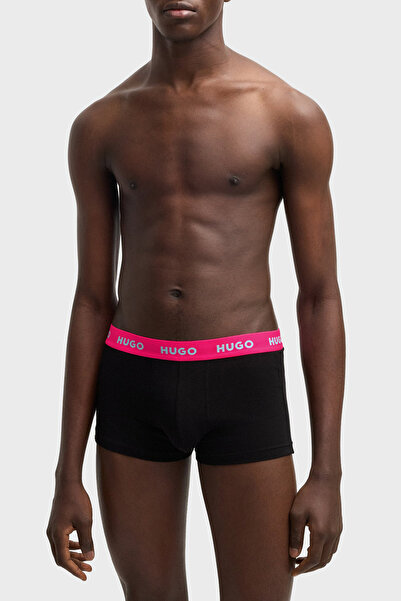 HUGO Logolu Streç Pamuklu 3 Pack Boxer Erkek BOXER 50532611 730