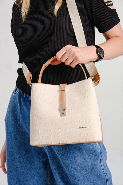 Ayakkabı Fuarı Women's Handbag Elite Personalizable with Slh4002 Cream