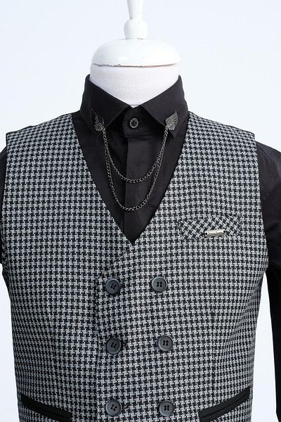 Doctor junior Slim Fit 2-Piece Suit and Houndstooth for Boys