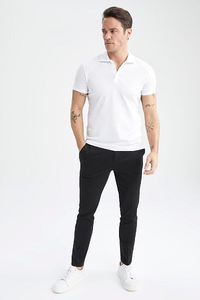 DeFacto Slim Fit Plain Polo tričko M6609az23sp Fashion Blend