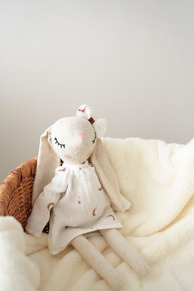 TBA COLLECTION Girl Rabbit Sleeping Companion - Boho Moons