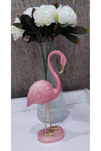 Gloriys Home & Decor Tekli şeker pembesi flamingo 24cm