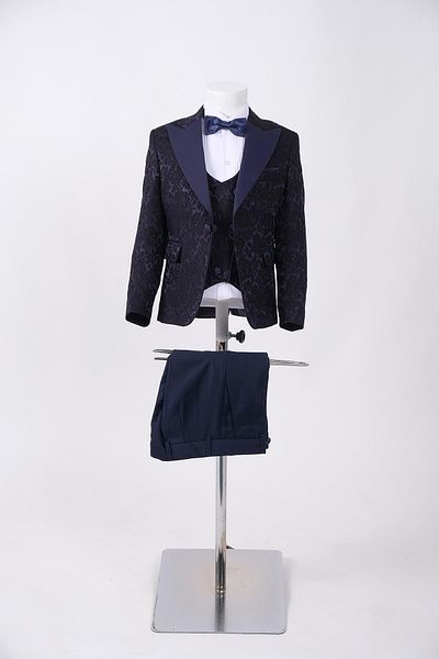 Doctor junior Slim Fit Embroidered Tuxedo Suit for Boy - Without Shirt_mnvs2289