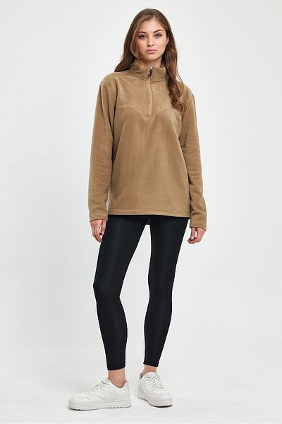 Superlife Γυναικείο φούτερ με μισό φερμουάρ Softech Fleece Superlife