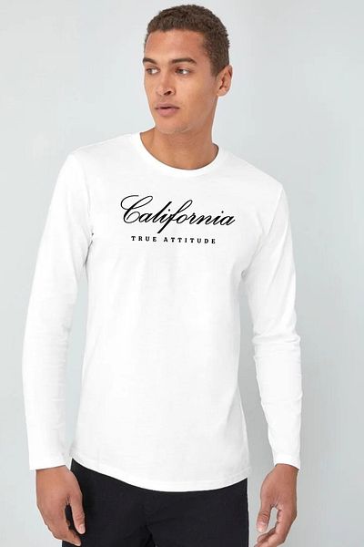 Superlife Ανδρικό μακρυμάνικο μπλουζάκι California με στάμπα Superlife