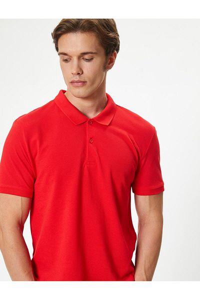 raru Men's Polo Neck T-shirt