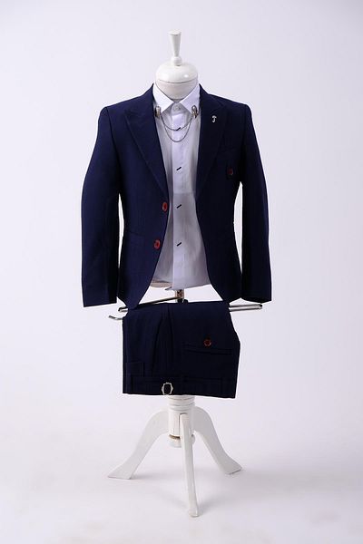 Doctor junior Seersucker Boy's Slim Fit Suit