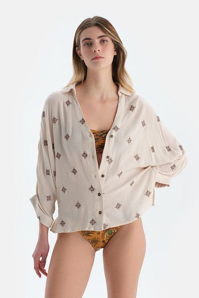 Dagi Ecru Long Sleeve Shirt