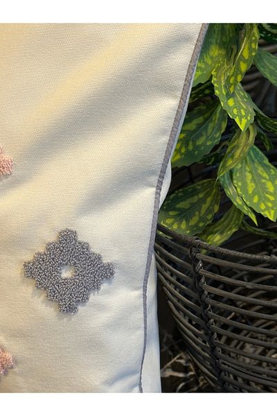 la lune home Pernă cu broderie safir serie specială 45X45