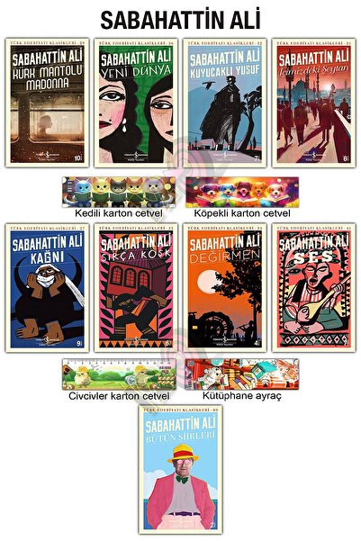 TÜRKİYE İŞ BANKASI KÜLTÜR YAYINLARI Sabahattin Ali Eserleri 9 Kitap - İçimizd...