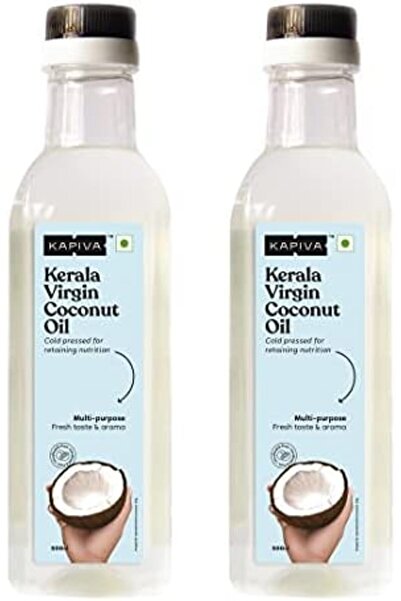 KAPİVA Kapiva Virgin Cold-Pressed Coconut Oil | 100% Pure, Organic & Edible |...