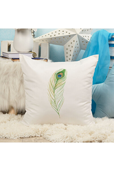 qoeuyl boutique Pavlji perje Štampano Poklon vlakno saten Dekorativni jastuk