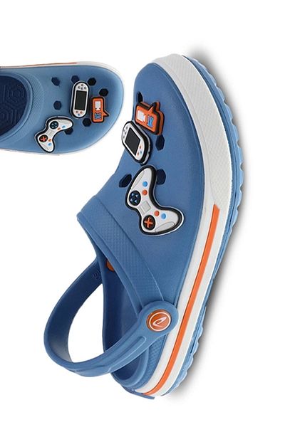 Beppi Figured Non-Slip Sole Accessory Clogs Sabo Summer Beach Daily Boys' Slippers