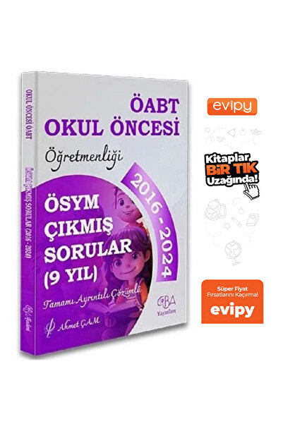 CBA Akademi 2025 ÖABT MEB-AGS Okul Öncesi Öğretmenliği Çıkmış Sorular Son 9 Y...