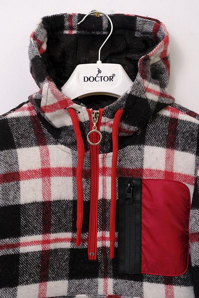 Doctor junior Boy's Lumberjack Kangaroo Coat