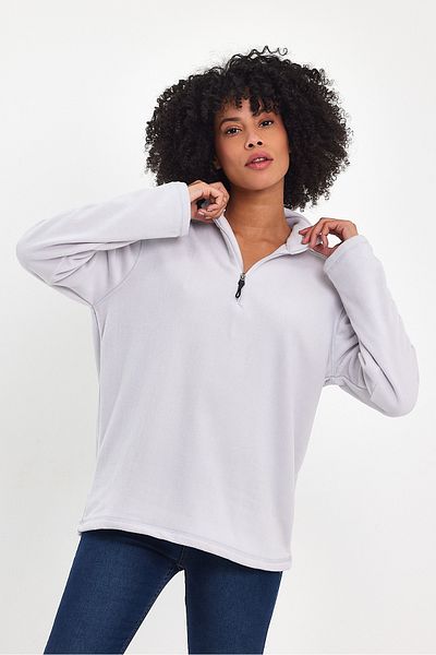Superlife Γυναικείο φούτερ με μισό φερμουάρ Softech Fleece Superlife