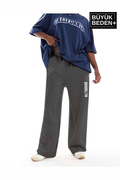Superlife Superlife Γυναικεία Φούτερ με στάμπα Brooklyn Slim Plus Size