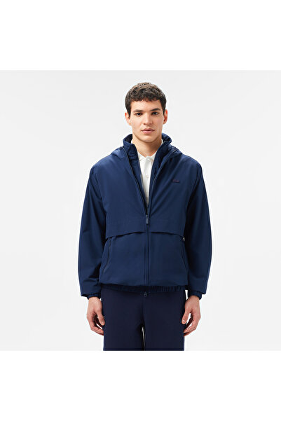 Lacoste Erkek Kapüşonlu Lacivert Ceket