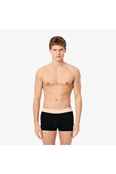 Lacoste Erkek 3'lü Siyah Boxer