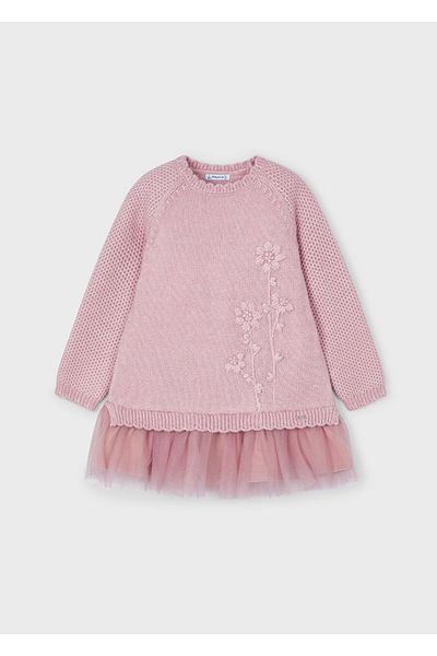 MAYORAL Rochie de tricotat pentru fete cu maneca lunga - mnvs04918