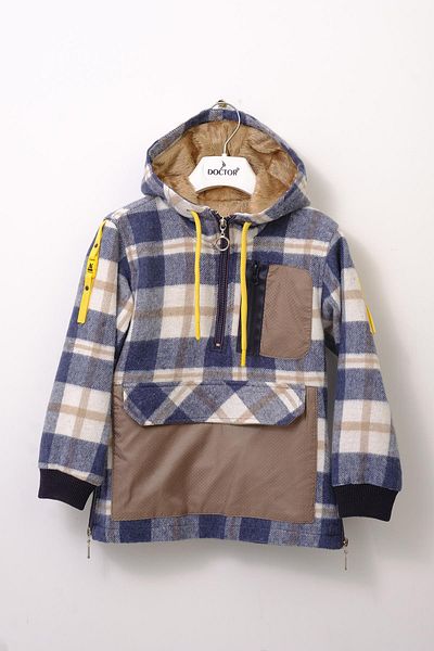 Doctor junior Boy's Lumberjack Kangaroo Coat