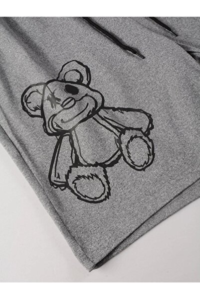 VBSVİBES Набір білих футболок з принтом ведмедя сірого сорту