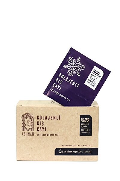 Ashnan Kolajenli Kış Çayı Zarflı 20li Süzen Cay Hidrolize Kolajen Peptit Tip1...