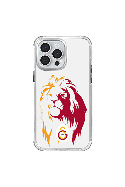 Galatasaray iPhone 14 Pro Max Uyumlu Galatasaray Sarıyla Kırmızı Aslan Lisanslı Telefon Kılıfı