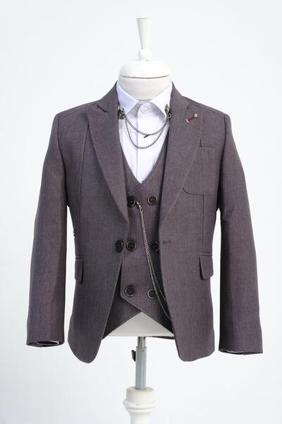 Doctor junior Erkek Çocuk Spor Ceket Yelek Iki Parça Takım