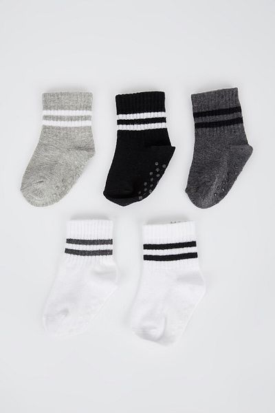 DeFacto Baby Boy Anti-Rutsch-Sohle 5 lange Socken X6273a2ns