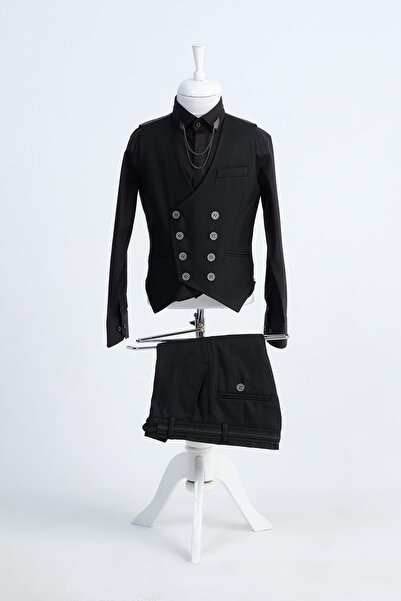 Doctor junior Boy&#39;s Chain Detailed Jacket Suit