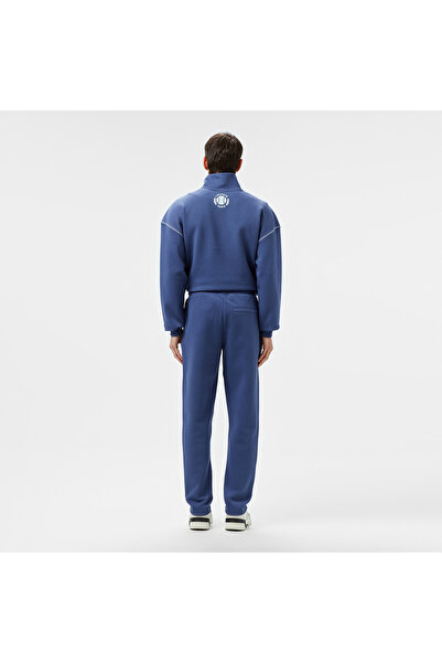 Lacoste Erkek Tapered Fit Baskılı Mavi Eşofman Altı