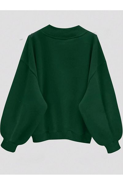 CLAYES V-Neck Oversize Women's Sweatshirt