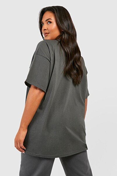 DUBU BUTİK Smoked Oversize Nyc T-shirt - Oversize Printed