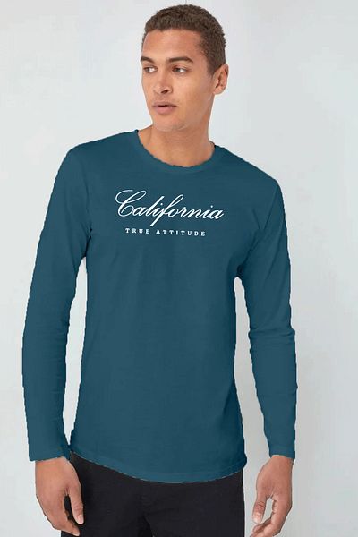 Superlife Ανδρικό μακρυμάνικο μπλουζάκι California με στάμπα Superlife