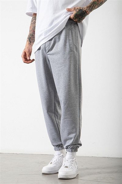 Sweetline Butterfly Leg Sweatpants Jogger - Γκρι εμπριμέ λαστιχένιο πόδι ψηλόμεσο