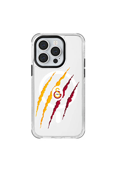 Galatasaray iPhone 14 Pro Uyumlu Galatasaray Aslan Pençe Magsafe Lisanslı Tel...