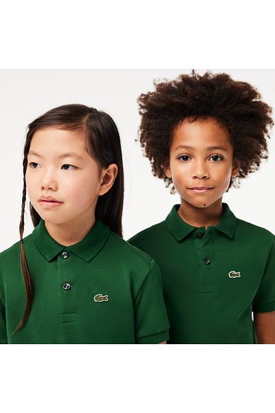 Lacoste Children's Regular Fit Green Polo