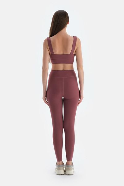 Dagi Plum Women's Waist Piping Detailed Leggings