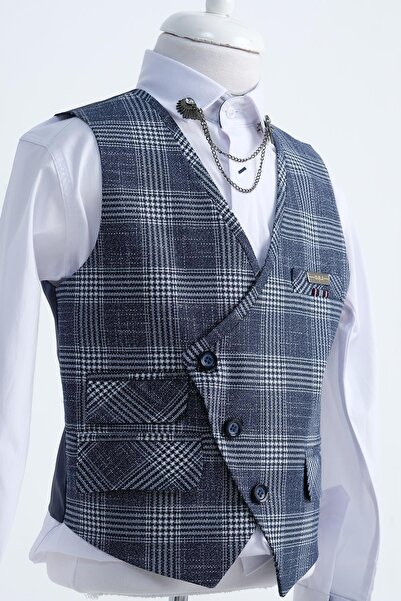 Doctor junior Erkek Çocuk Yelek Pantolon Fit Takım Elbise 2'li Takım