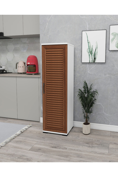 IRMAK DÜNYASI Çok Amaçlı Membran Kapaklı Dolap Mutfak Dolabı Kiler Dolabı Tek Kapaklı Çok Amaçlı Banyo Dolabı Tek