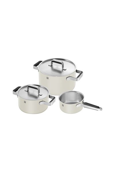 ZWILLING 3 Piece Pure Cookware Set - Ivory