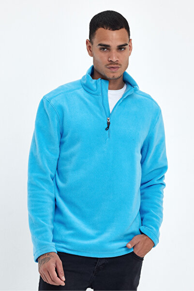 Superlife Чоловічий комфортний облягаючий світшот з флісу Softech на блискавці spr24pw20