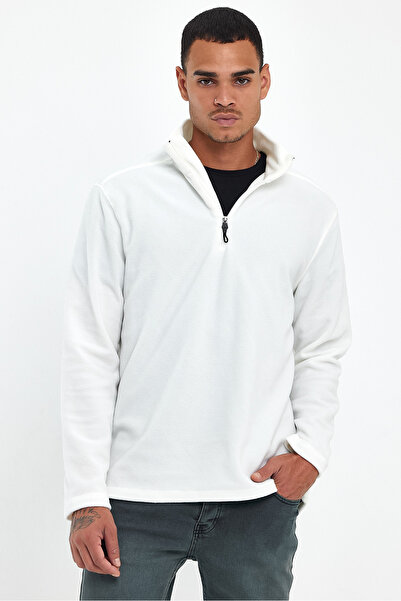 Superlife Men's Comfortable Softech Fleece Half Zipper Sweatshirt spr24pw20
