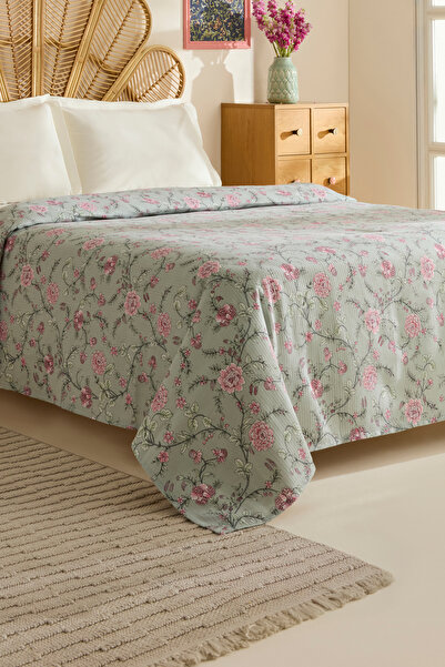 Karaca Home Tamina 100% Cotton Single Single Pique Rose Dried